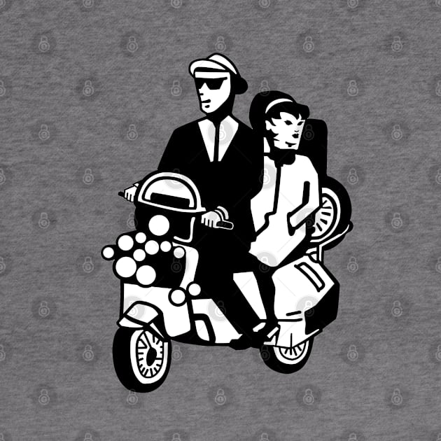 2-Tone Scooter Couple by Miss Upsetter Designs